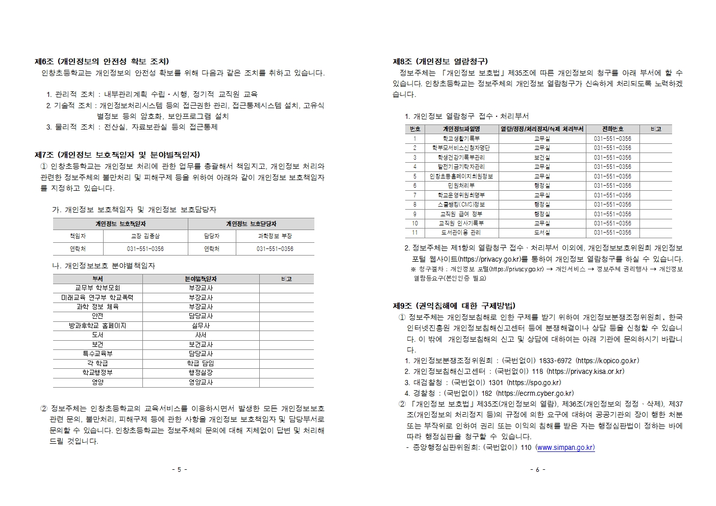 2025 인창초 개인정보 처리방침-홈페이지게시용003