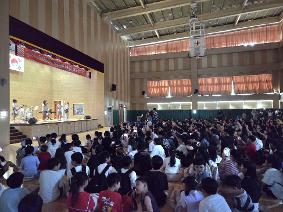 등굣길 밴드부 공연